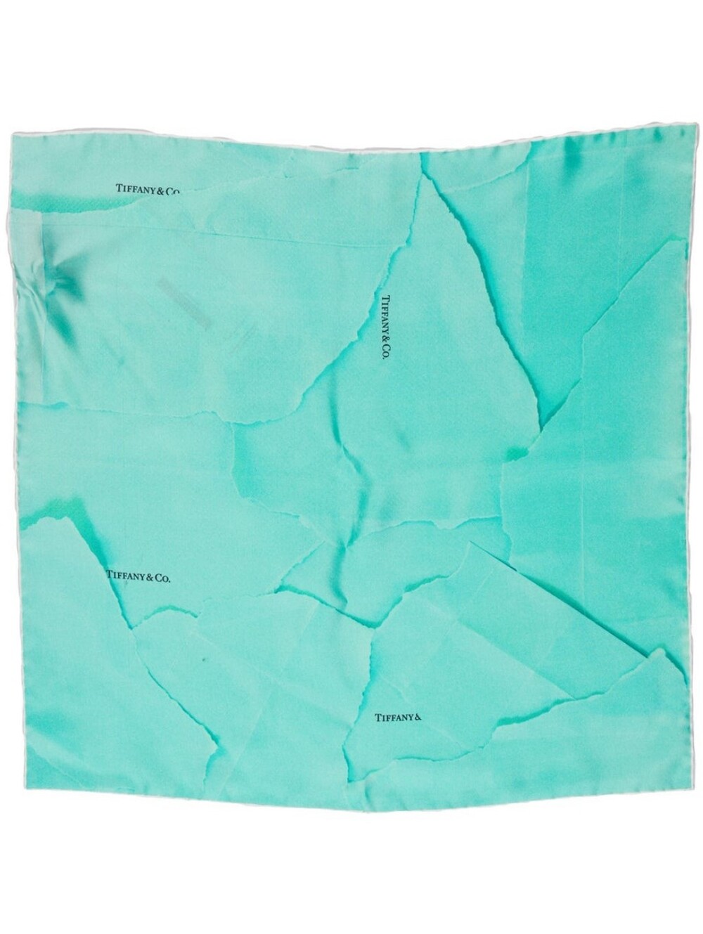 BNIB! Rare! Authentic Tiffany & Co. "Torn Paper" Silk Scarf 100% Silk
